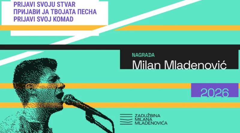 “Prijavi svoju stvar”: Otvoren konkurs za nagradu “Milan Mladenović” !
