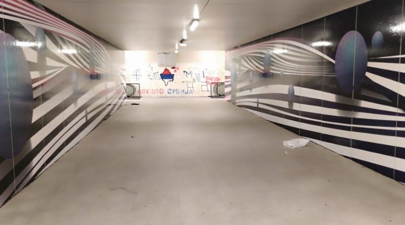 Uređenje prolaza kod „Delte“: Dva zida sređena, ostatak i dalje pun grafita !