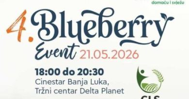 4. Blueberry event: Stručni skup i promocija domaće borovnice 21. maja u Banjaluci !