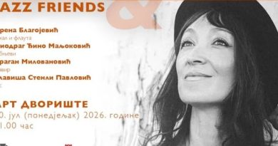 Irena Blagojević i “Jazz Friends” u Art dvorištu !