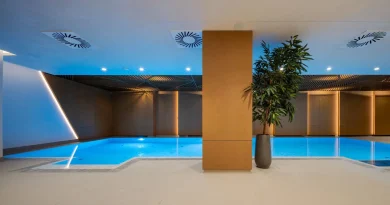 Enterijer SPA zone u okviru stambene zgrade u Zemunu