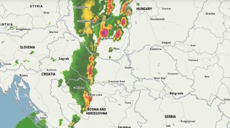 Stiže osvježenje: Nevrijeme prilazi Banjaluci, munje obasjavaju nebo !