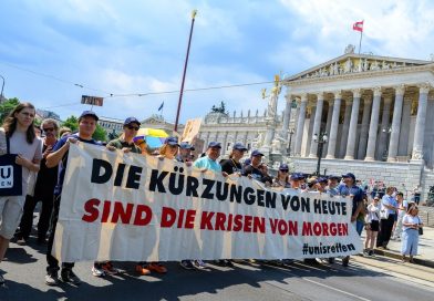 Hiljade studenata protestuju u Beču: Traže više novca za državne univerzitete !